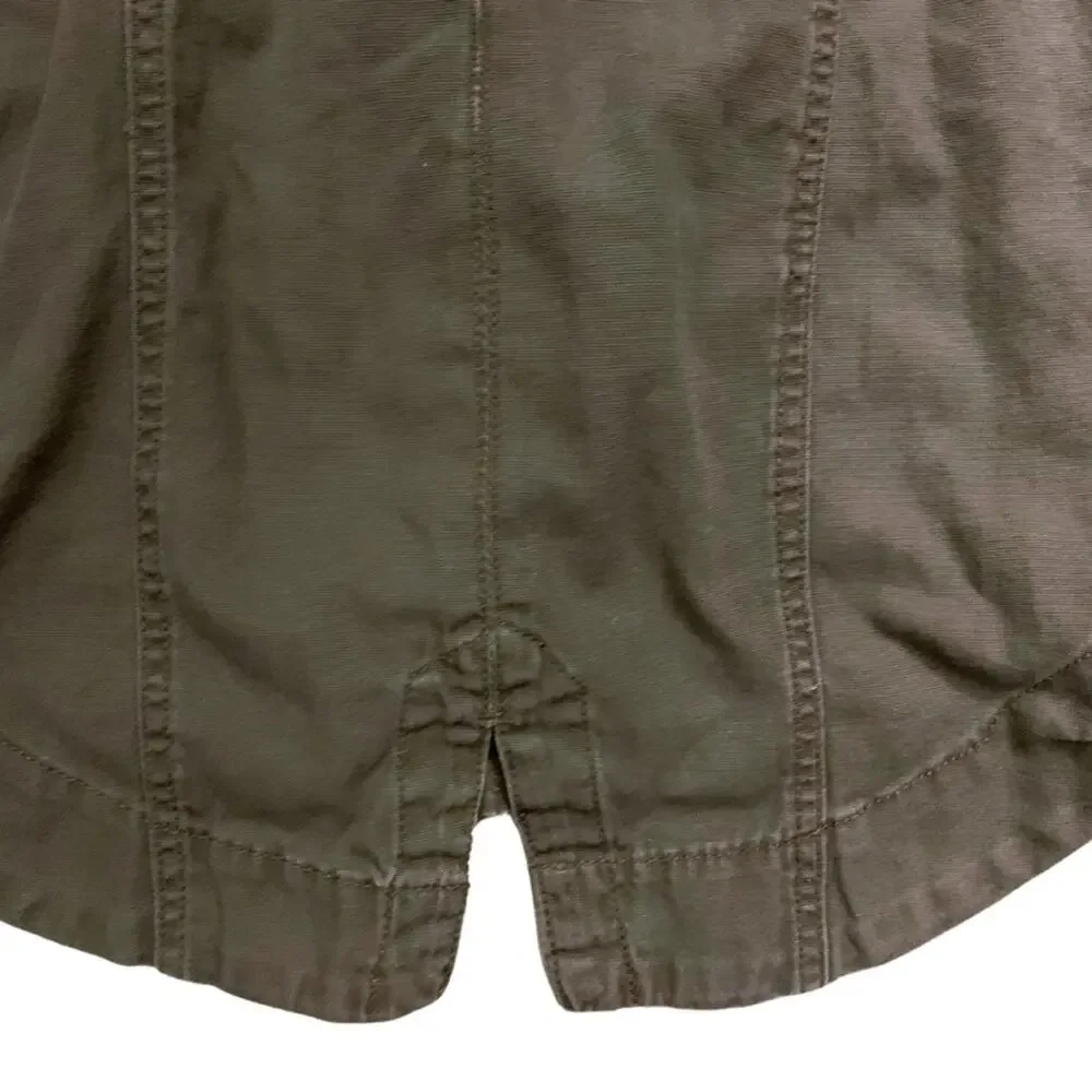 American Rag Military Green Hooded Utility Jacket Coat Army Olive Fisherman